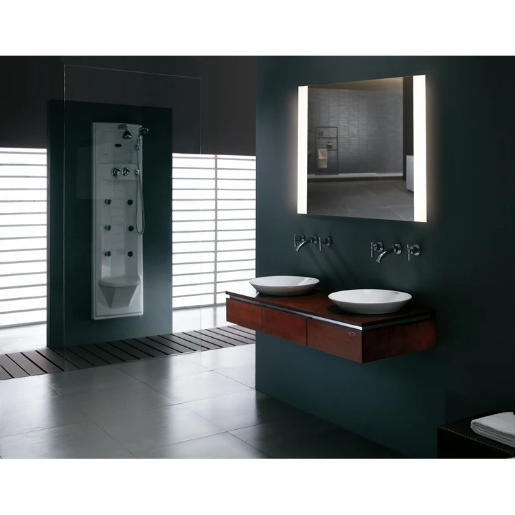 Professional Manufacturer Rectangle Lighted Illuminated Bathroom Wall Mirror For Hotel