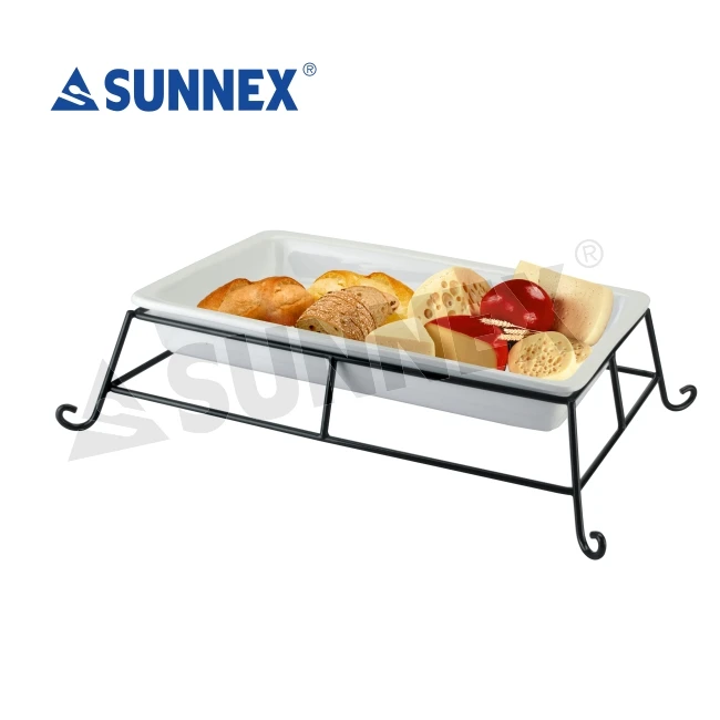 Коммерческое ресторанное кухонное оборудование Sunnex GN тарелка для жарки белый керамический буфетный подогреватель еды фарфоровая сковорода