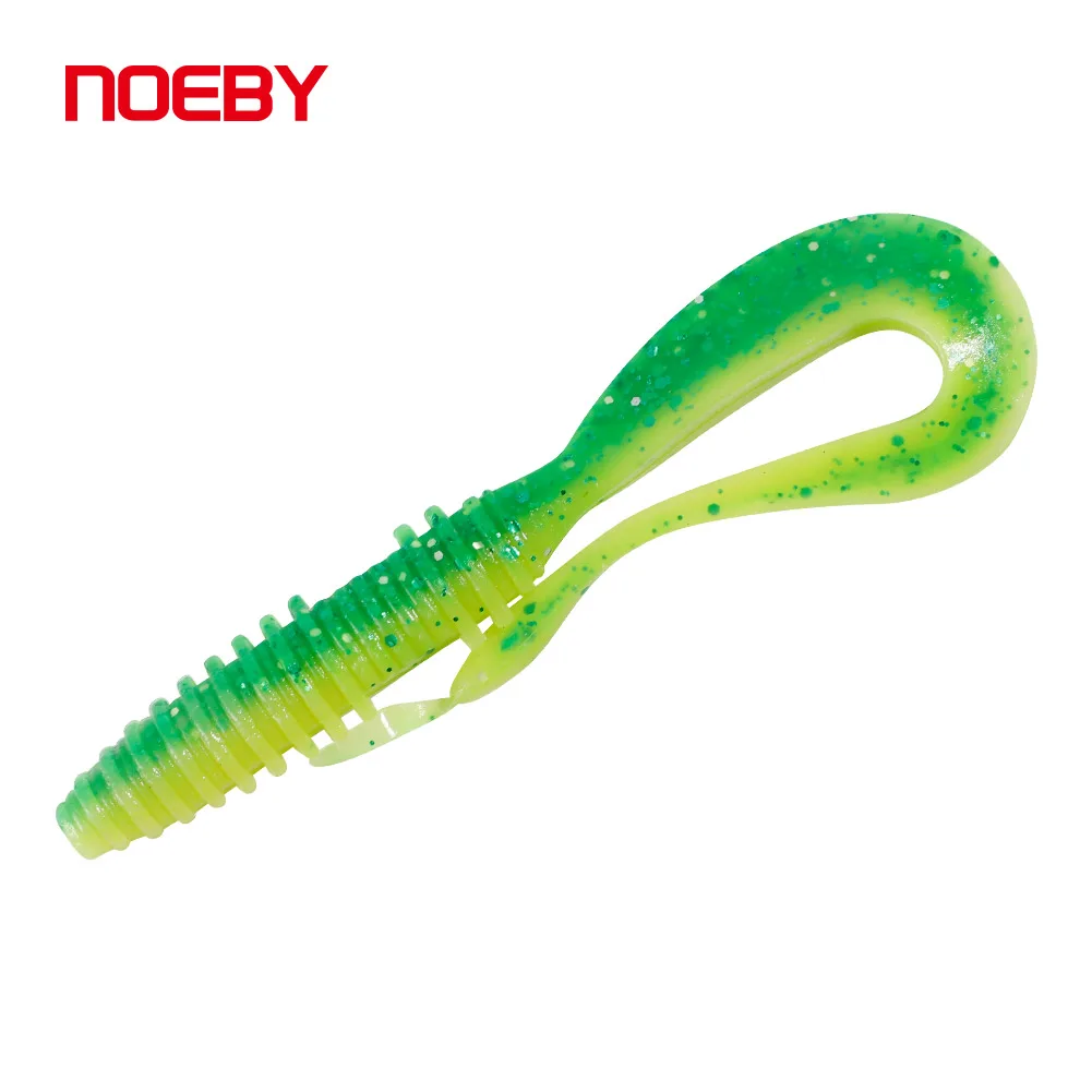 NOEBY Squid scent artificial soft worm 60mm 1g freshwater bass fishing lure pike carp fishing