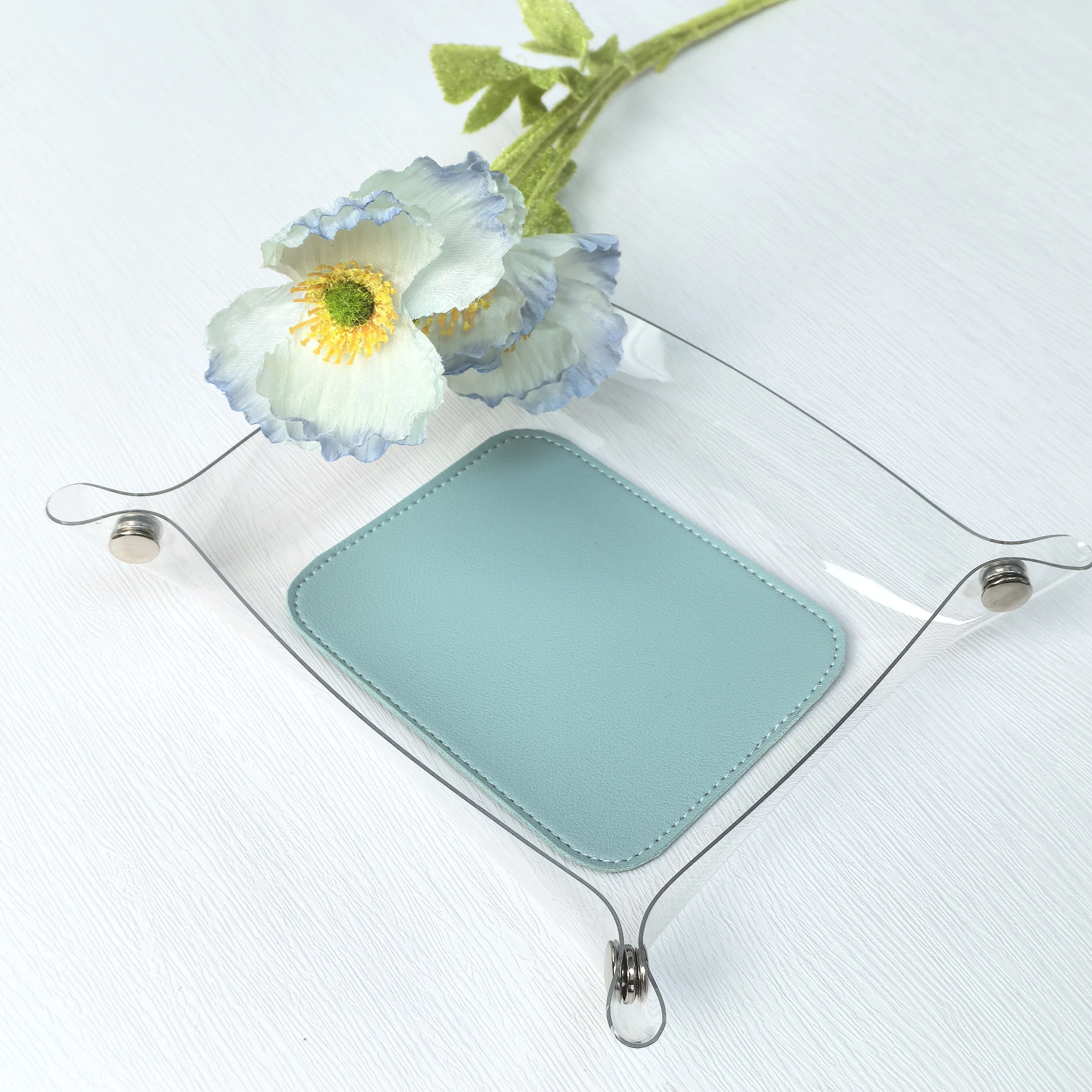 Clear Storage Tray for Makeup Bathroom and kitchen Drawer cabinet organizer Trays Office Organizers