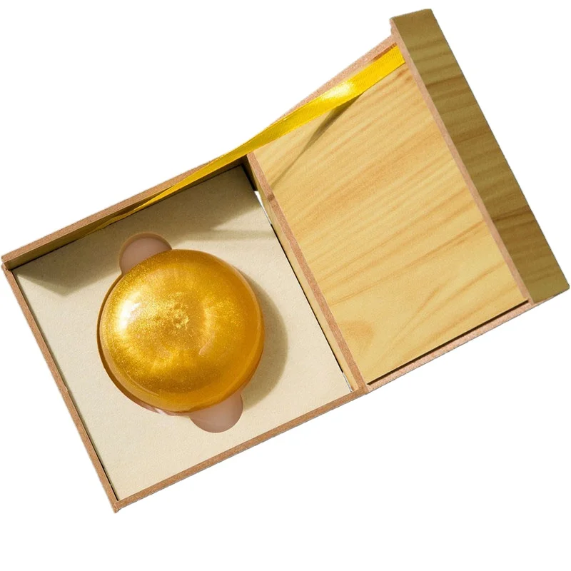 Private custom OEM nano gold amino acid handmade soap deep cleans the skin, suppresses melanin, whitens and moisturizes the face