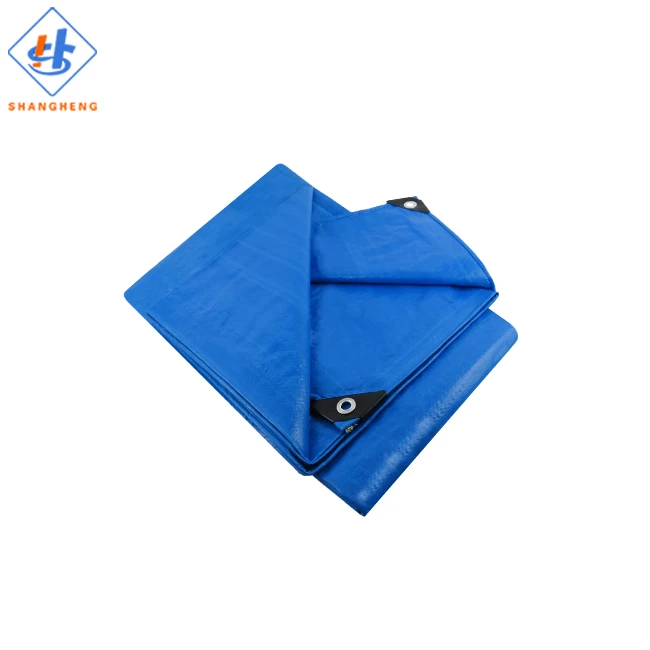 Полипропиленовый синий брезент для кемпинга, другой тканевый чехол с полиэтиленовым покрытием, Плетеный белый двойной синий, принимаем OEM