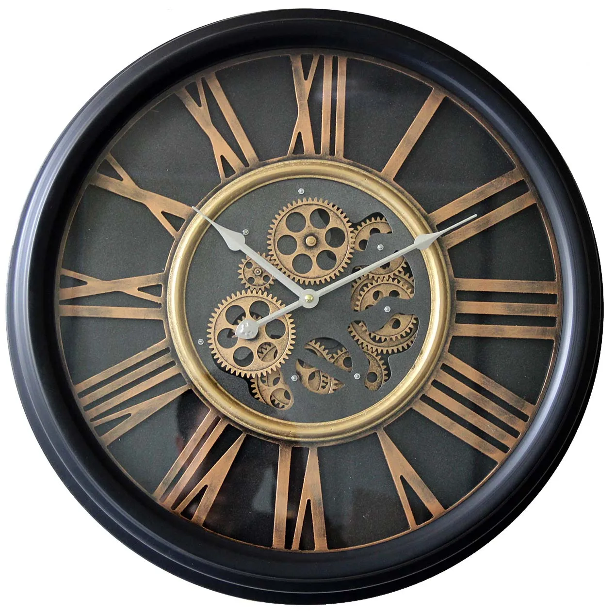 Высокое качество, оптовая продажа, недорогие часы для гостиниц, винтажные художественные часы, черные часы