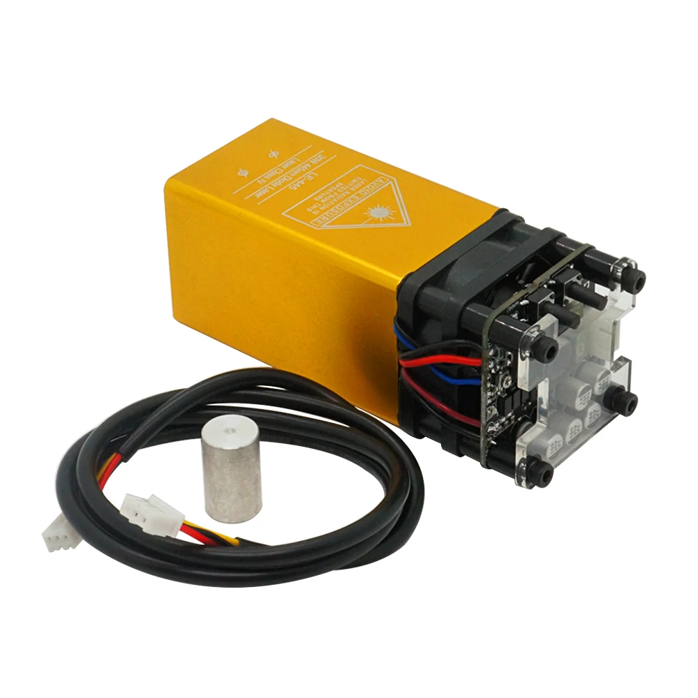 30W Diode Laser Head Module 445nm Fixed Focus Laser Engraver size 40mm for Industrial Hobby DIY desktop 3018 Plus Laser Engraver