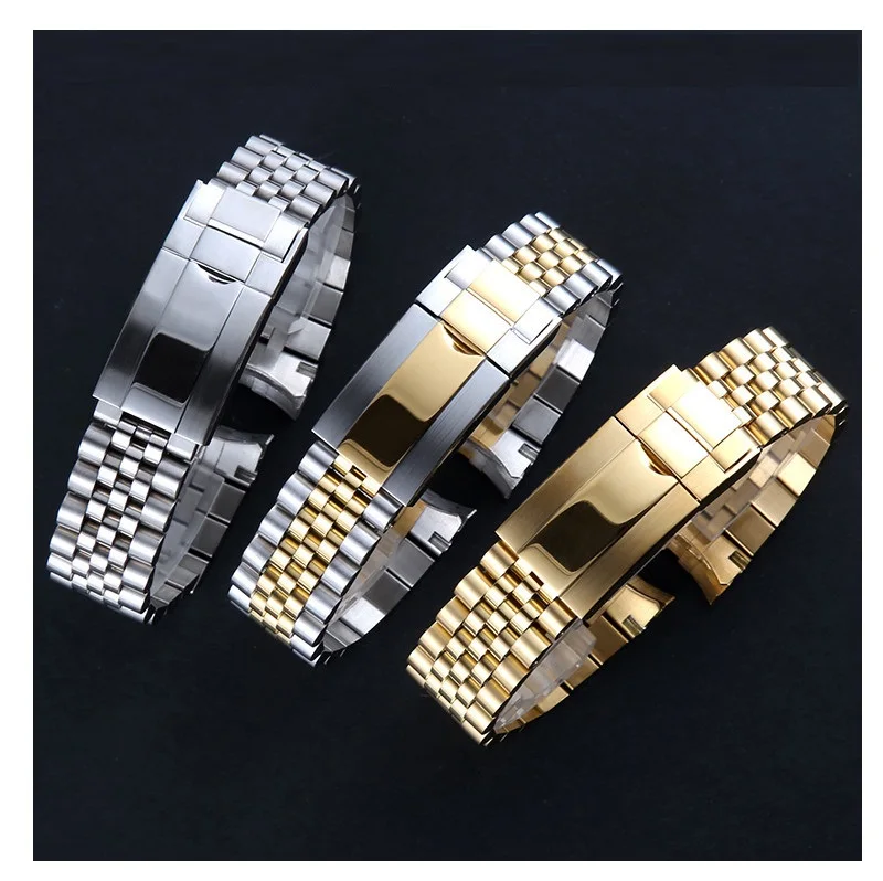 20mm luxury men jubilee OEM Screw Links Bracelet 316L Stainless Steel Watch Band Strap For ROLEX Daytona Water Ghost GMT Submari