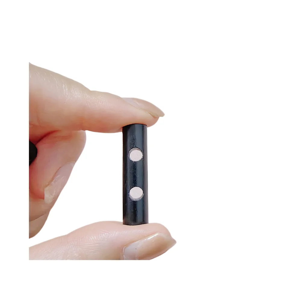 8x33mm  4mm with holes Small Ferro Rod Survival Toggle Hole Drilled Flint Fire Starter for Paracord Bracelet Necklace