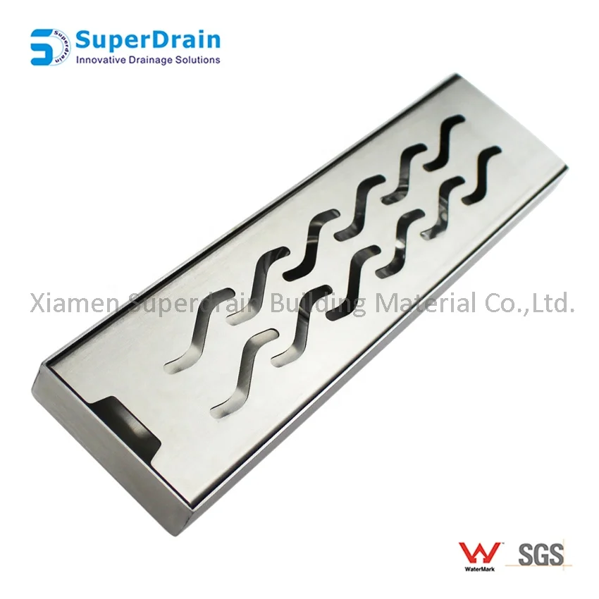 High Quality SS Long Punched Hole Kitchen Strainer Floor Drain Toilet Floor Drain Cover for Cleanroom