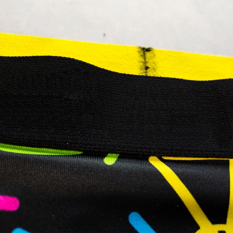 
Canton Hint Custom Print Polyester Spandex Branded High Quality Black Elastic Waistband for Sublimation Boxer Briefs Custom Logo 
