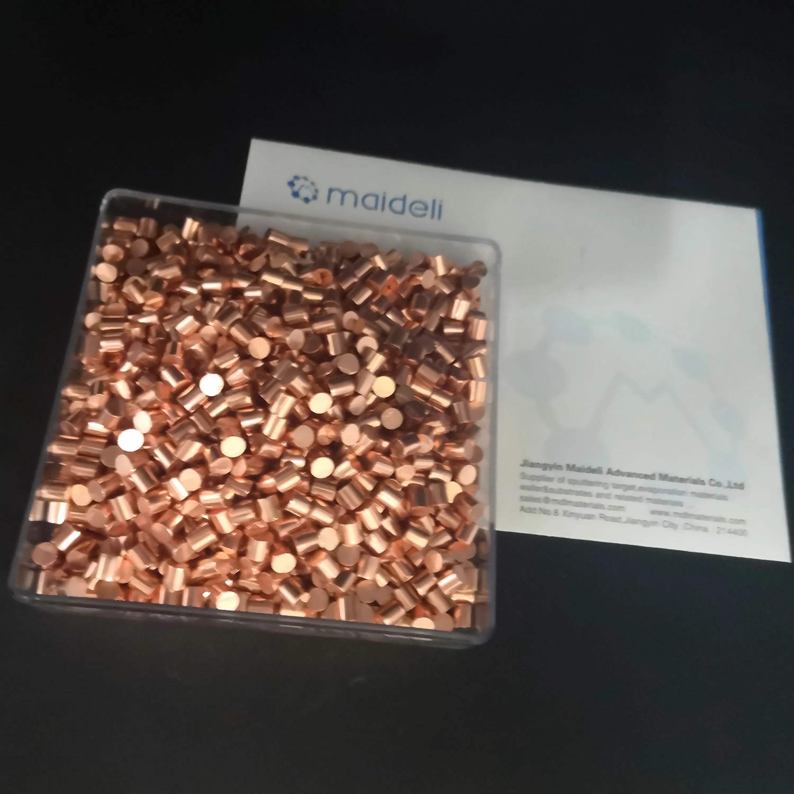 Copper Evaporation Materials with 3x3mm and 6x6mm