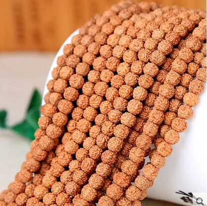  9 мм круглые натуральные бусины Bodhi 108 Браслеты китайские Rudraksha Mala для изготовления ожерелья ювелирных