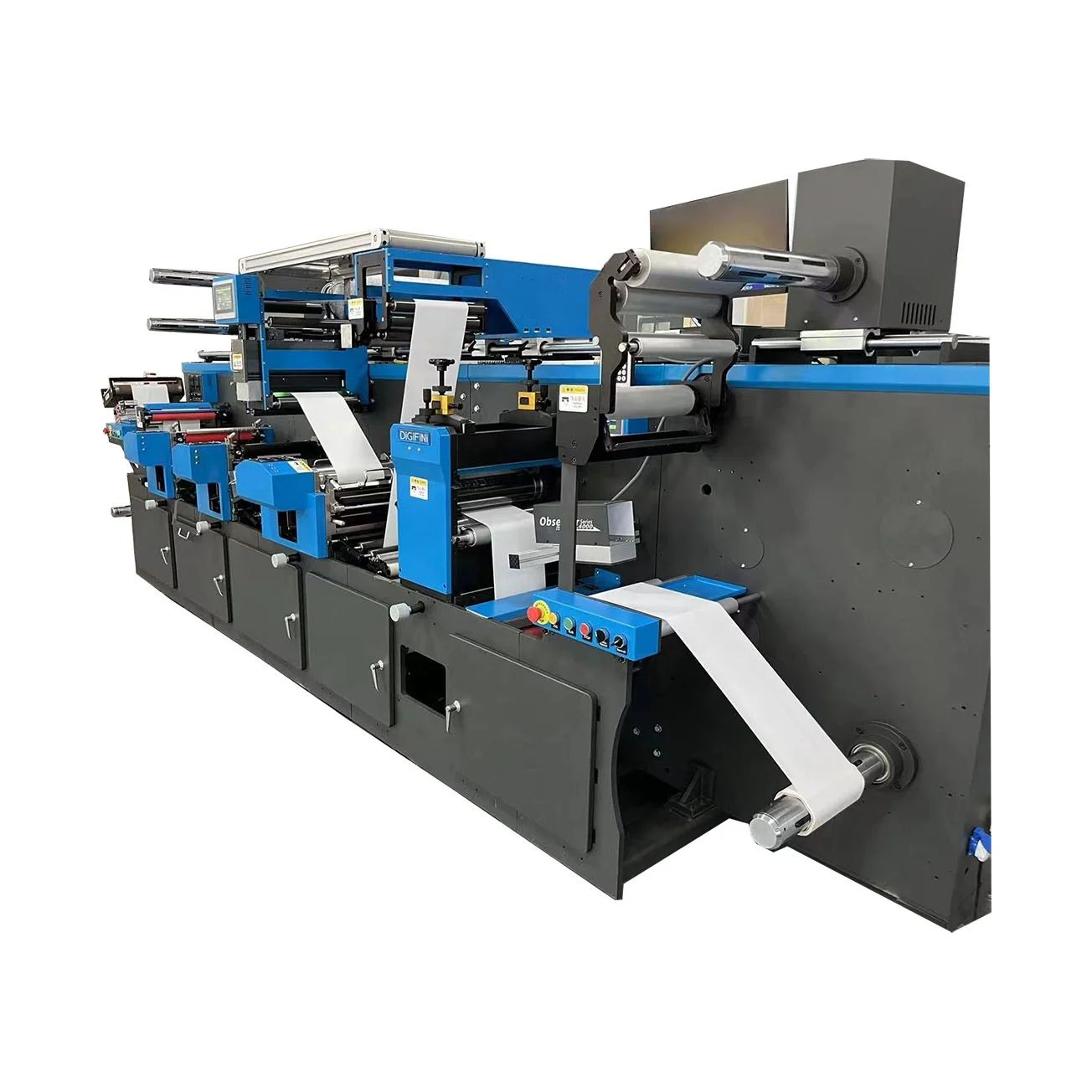 HONTEC RDA-350-3C 3-color flexo printing  label rotary die cutting machine with higher positioning accuracy