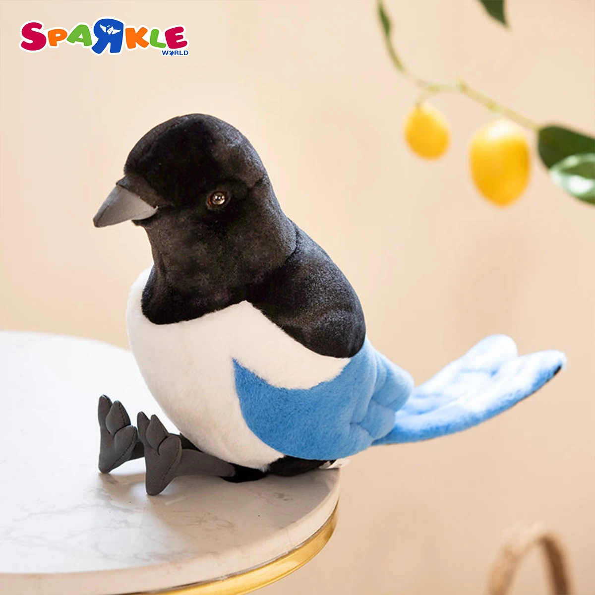 Simulation Pigeon Doll Bird Doll Small White Dove Magpie Stuffed Toy Children Gift Doll Wholesale