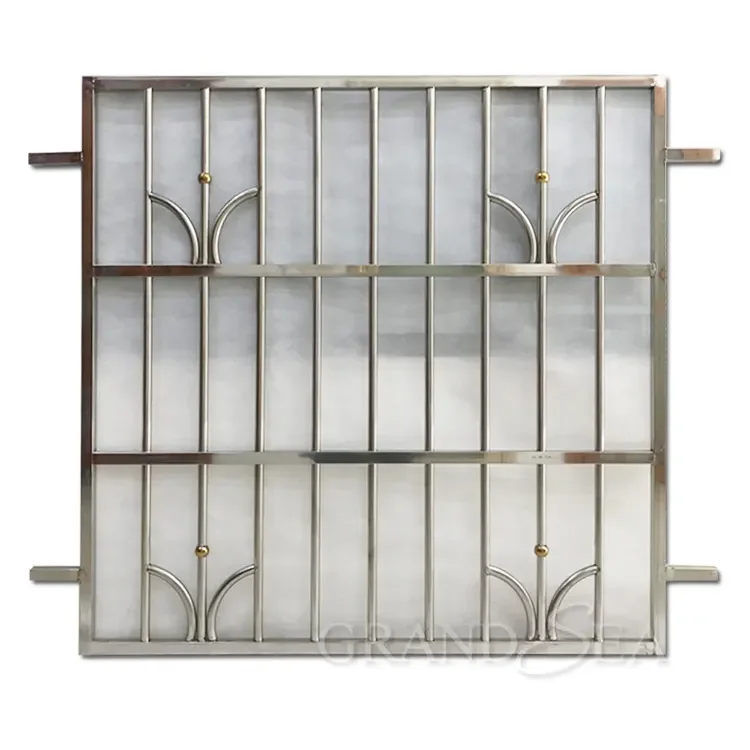 Factory price steel burglar bars aluminium windows security iron window grill net design