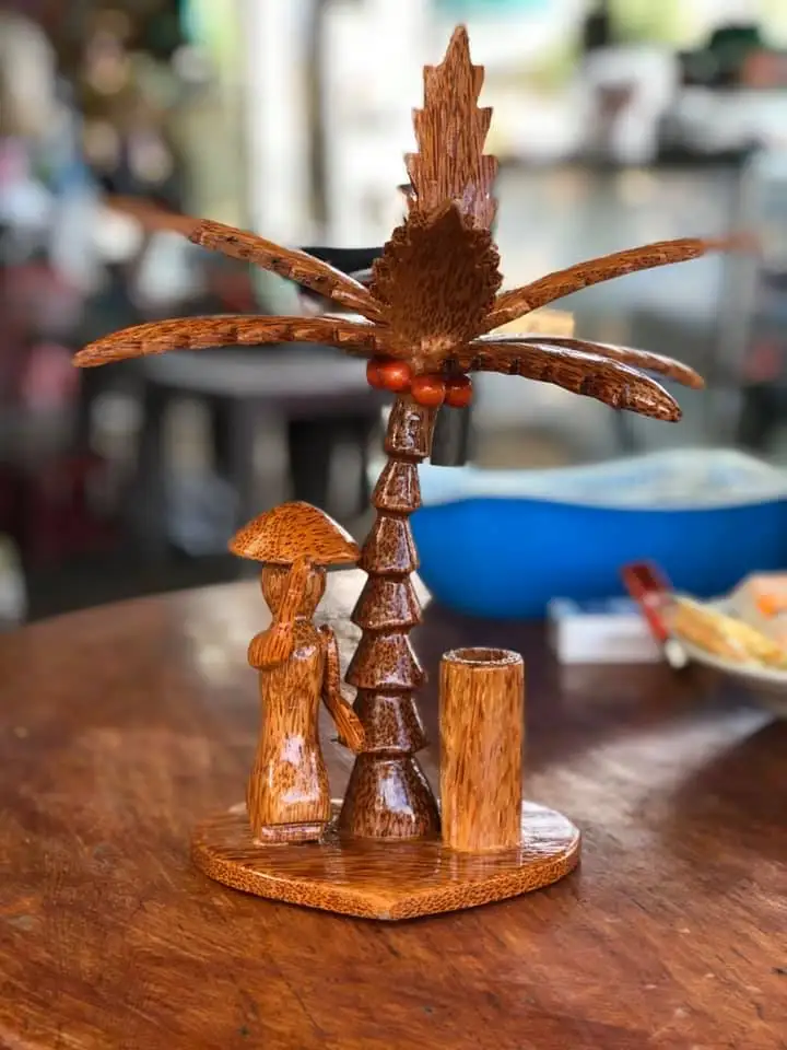 Carved toothpick holder made from coconut wood - coconut toothpick holder (Ms.Sandy +84 587176063) 99 Gold Data