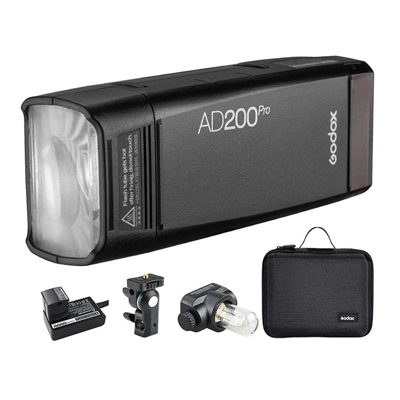 GODOX AD200Pro 200Ws 2 4G 1/8000 HSS 500 полная мощность камеры стробоскоп вспышка с батареей