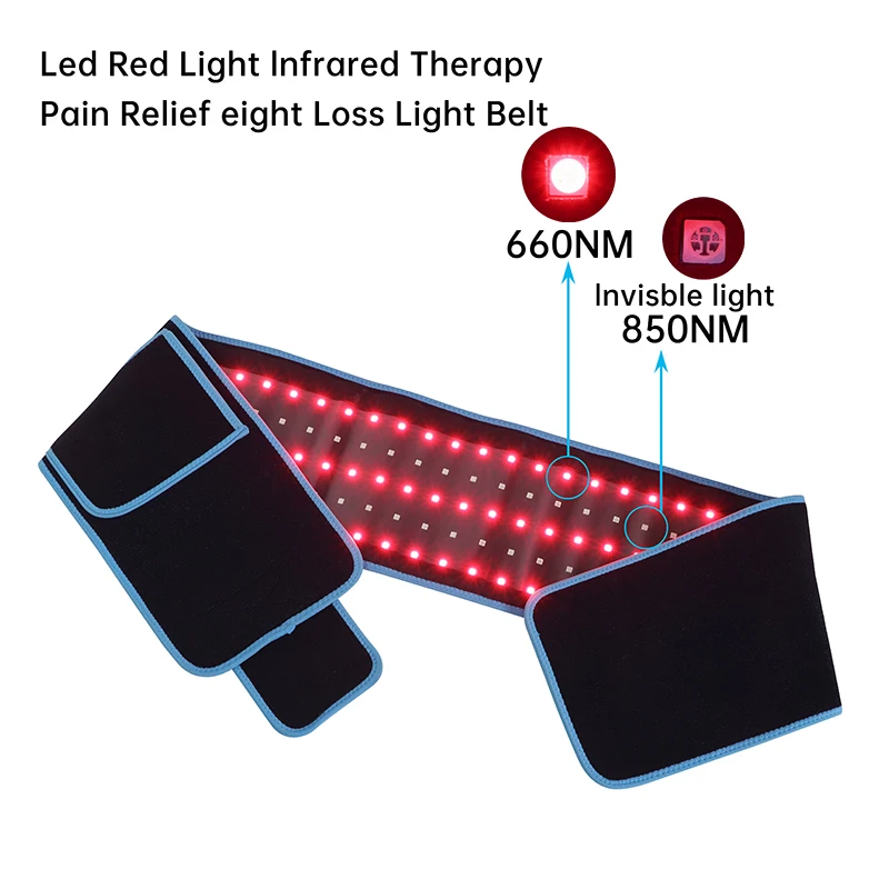 850nm Dual Wavelength Therapy Belts Lipo Laser Wrap Slimming Mat Red Led Light Far Infrared 360 Laser Lipo Belt For Weight Loss