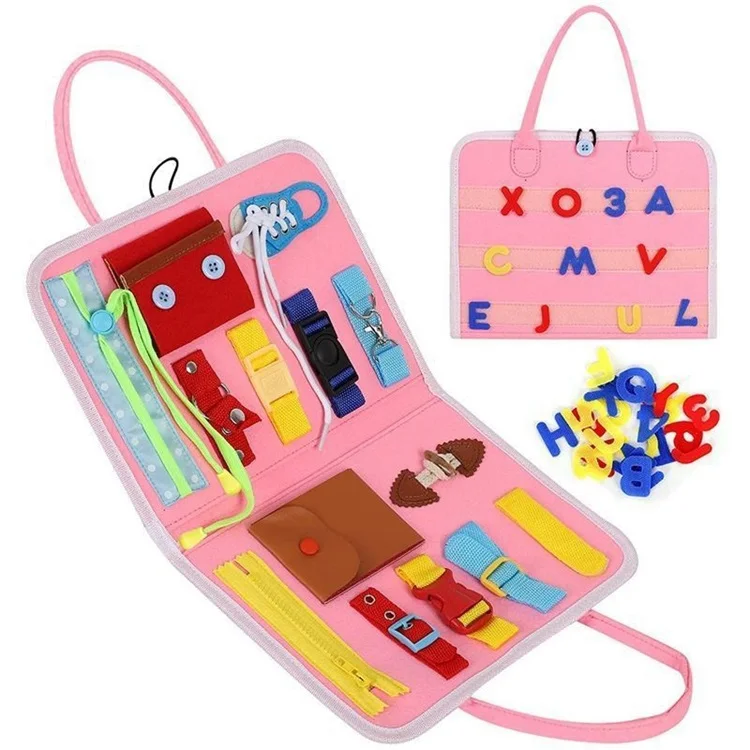 Sensory Special Education Alibaba Shark Travel Toddlers Push  Backbpack Travel Busy Board  For Autism Ahdh