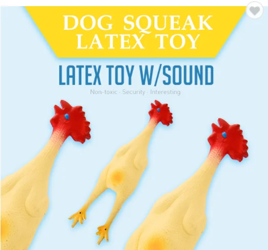 Favorite Price Natural Latex Rubber Christmas Chicken Pet Toy For Dogs