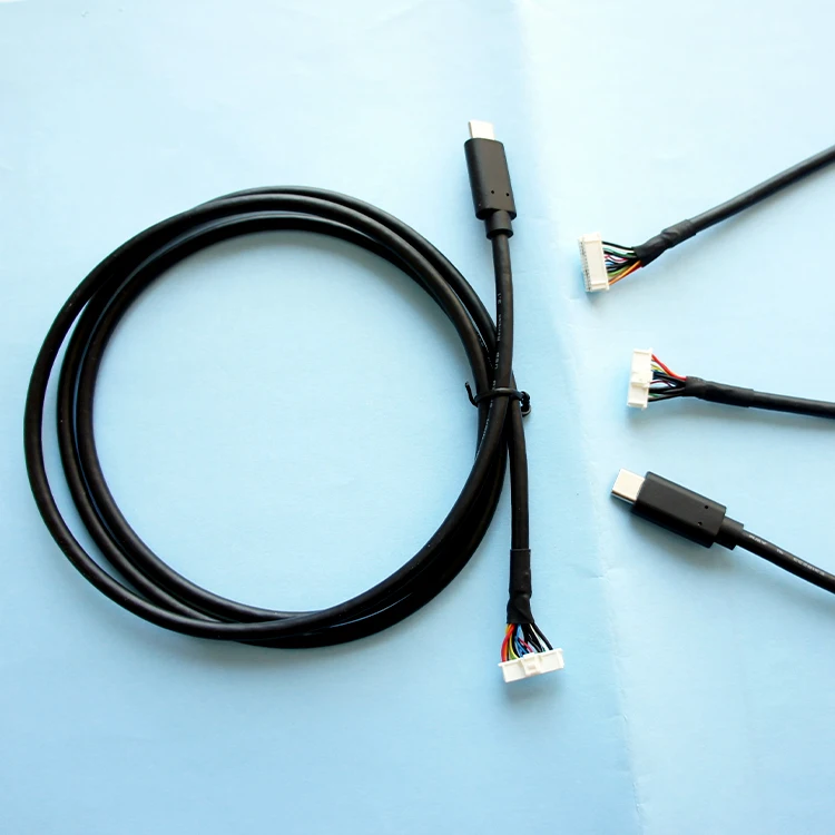 High Quality Custom Jst TE Molex Connector to USB TYPE-C Wire Harness Cable Assembly