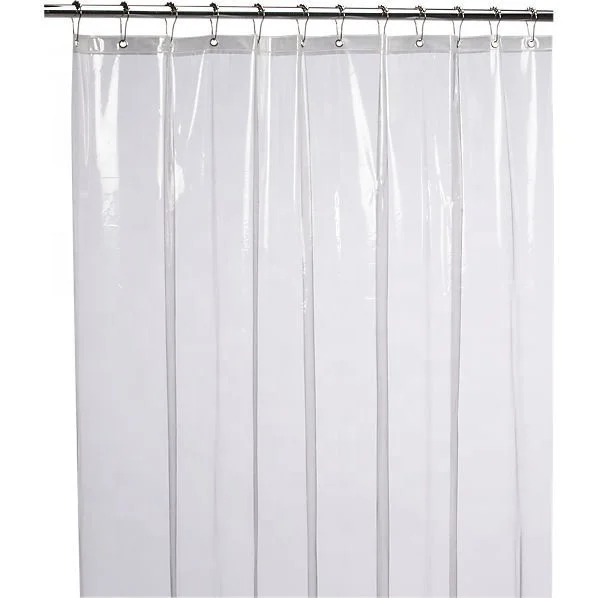 waterproof peva vinyl shower curtain for bathroom