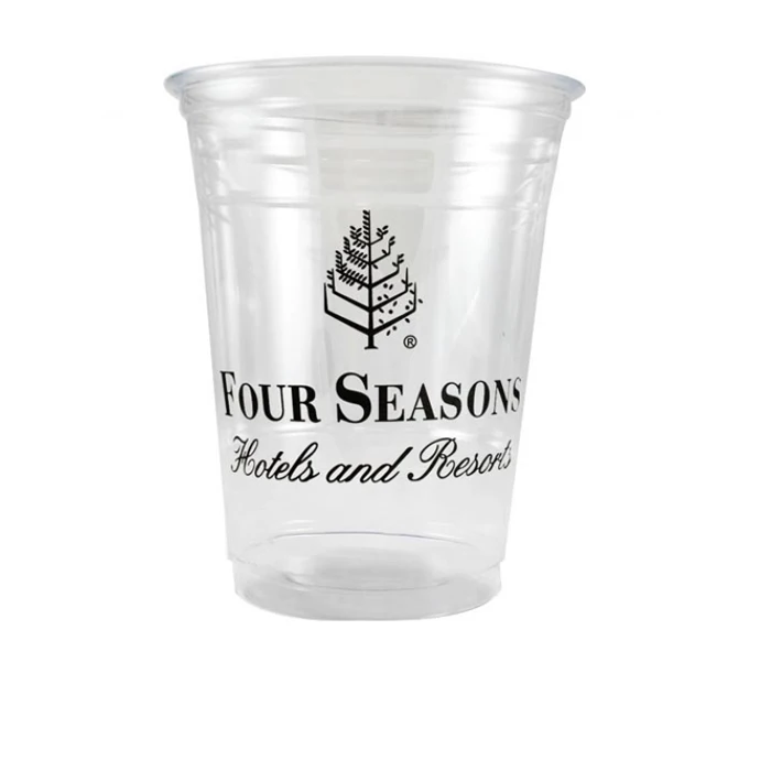 OEM Service Disposable milkshake plastic cups with own logo printed plastic PET cup with dome id