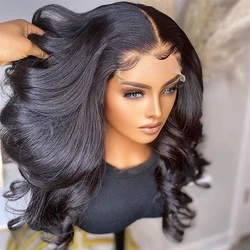 Pre Plucked Body Waves Human Hair Wig,13x4 13x6 Virgin Brazilian Hair Hd Lace Frontal Wigs,Loose Body Wave Wig For Black Women
