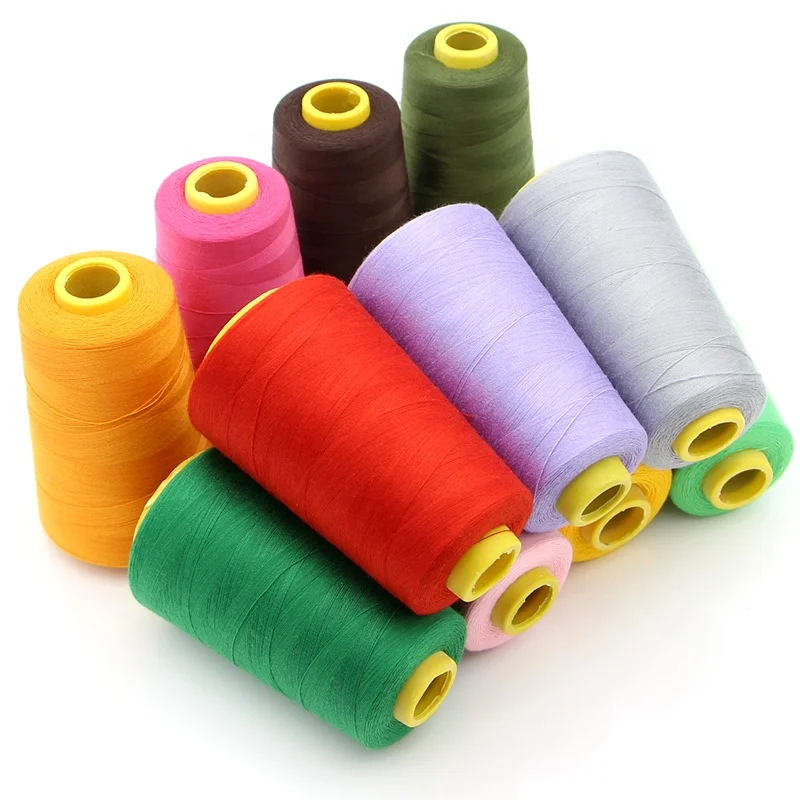 Высококачественная швейная нить TKT120 tex27 40S/2 цвета из 150 полиэстера 200 г 100% по заводской цене