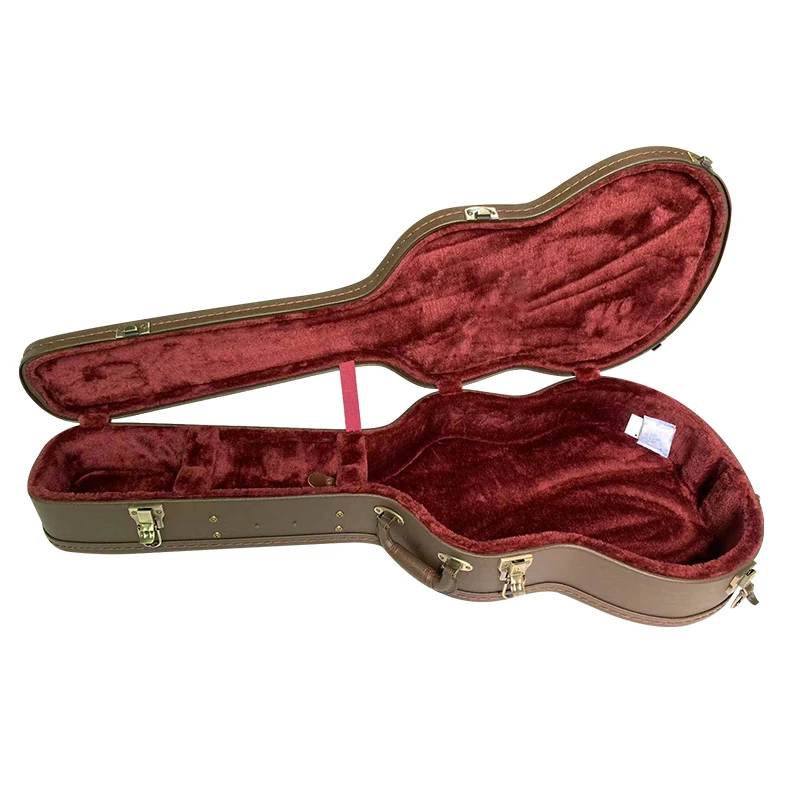 OEM new design fearless wood leather acoustic guitar hard box instrument pack