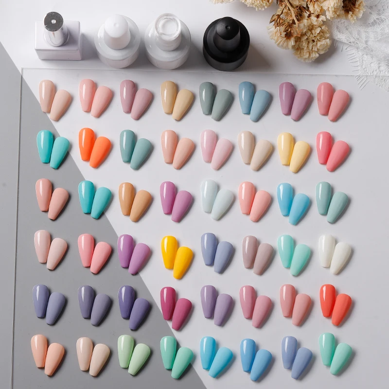 OEM Pink Neutral Vanish Private Label Macron Pastel Gel Polish Low MOQ Gel For Nails Nail Art Velvet Nail Gel