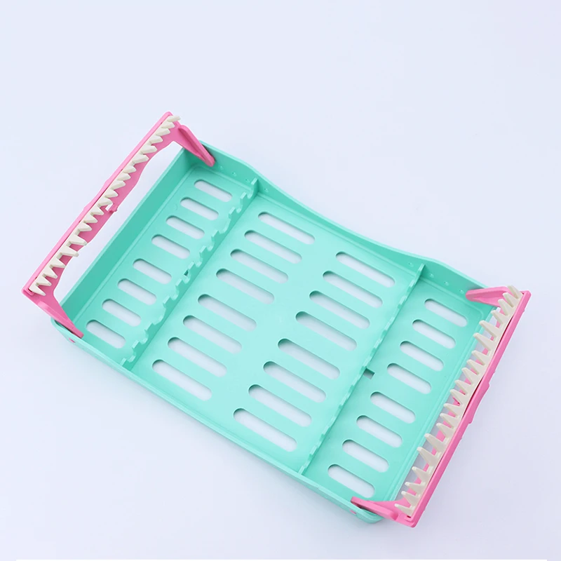 Dental Tools Sterilization Tray Colorful Plastic Clinic Dental Disinfection Box/Sterilization Tray