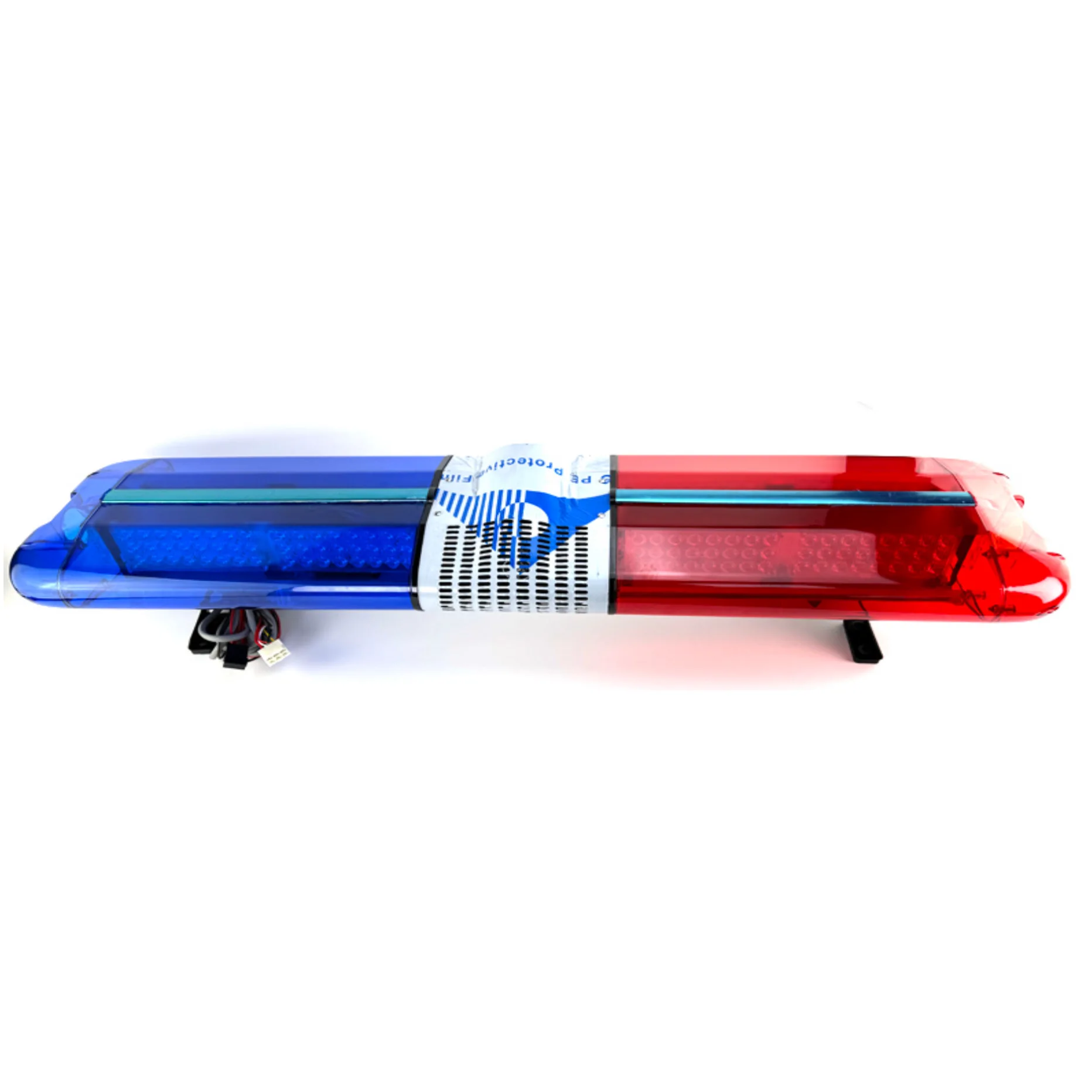 110W 220W 1.2meter 1.8meter ambulance warning light bar led BLINKER LIGHT RED AND BLUE WITH SIREN AND MICROPHONE with PA SYSTEM