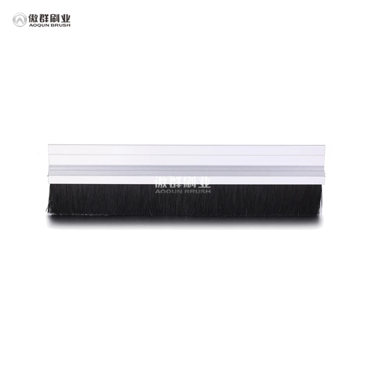 Glass Door Frameless Rubber Brush Strip Seal 90 Degree Waterproof Door Glass Sliding Door Pvc Seal Strip With Brush