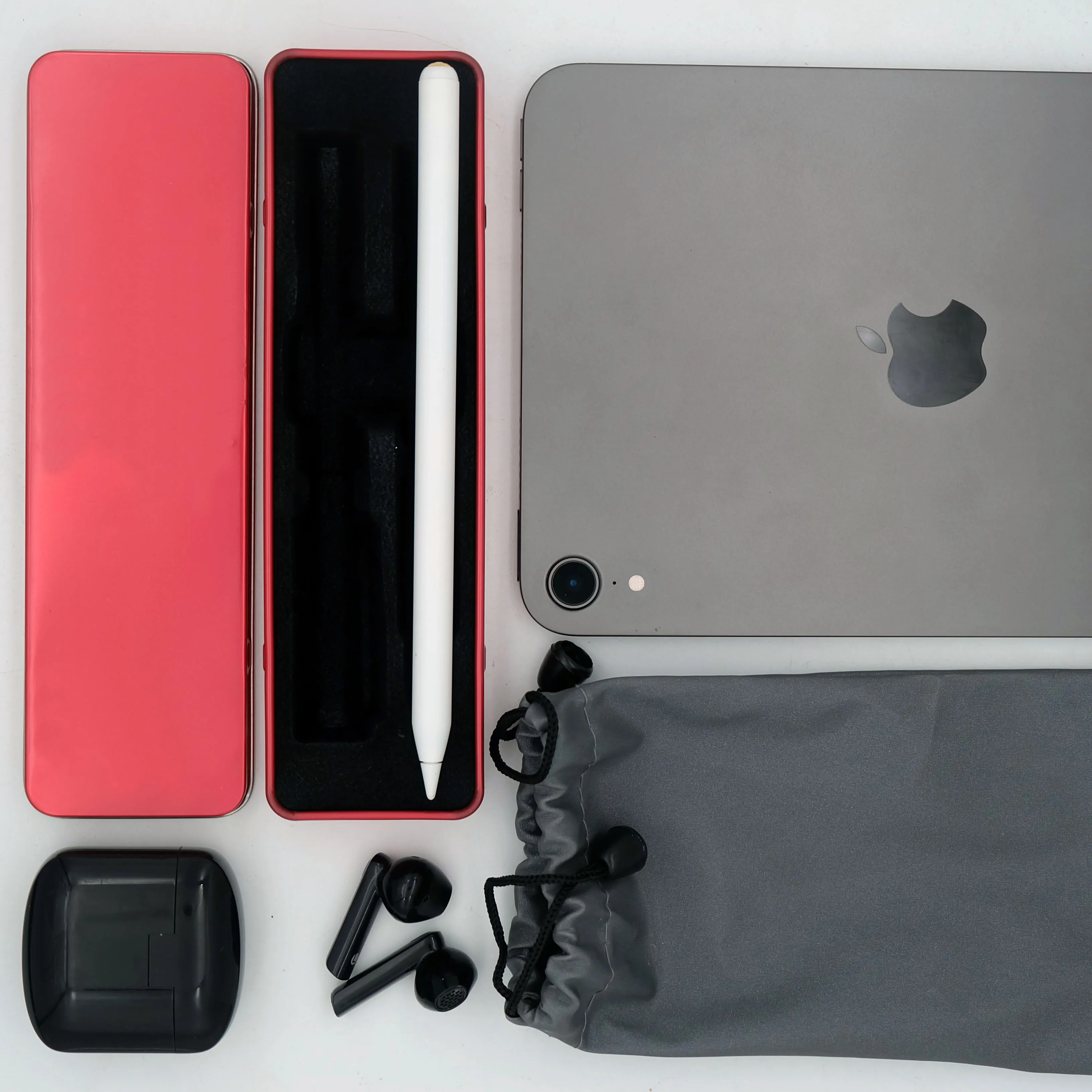 Rectangle custom christmas red color metal flat gift chocolate candy pen pencil tin box packaging boxes wholesale