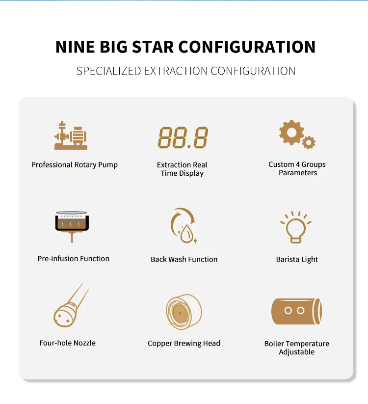 Ladetina E61 System Semi Automatic Coffee Machine Espresso Machine Rotary Pump Espresso Machines