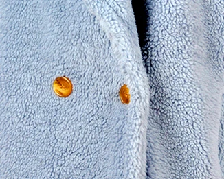 Fashion Clothes Long Light Blue Lamb Faux Fur Coat Jacket For Women Winter Warm