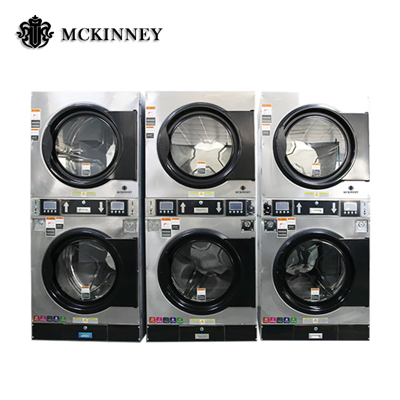 Commercial Laundry Equipment Coin Operating Combo Washing and Drying Machine