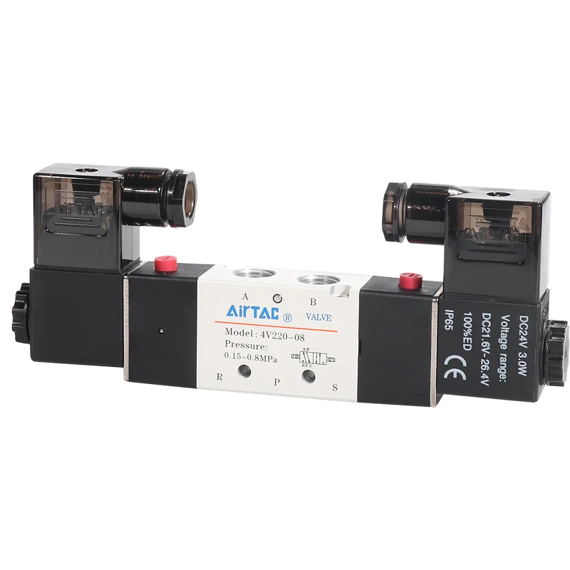 AIRTAC 4V120/220/320/420-M5/06/08/10/15  solenoid valve solenoid valve Reversing air valve