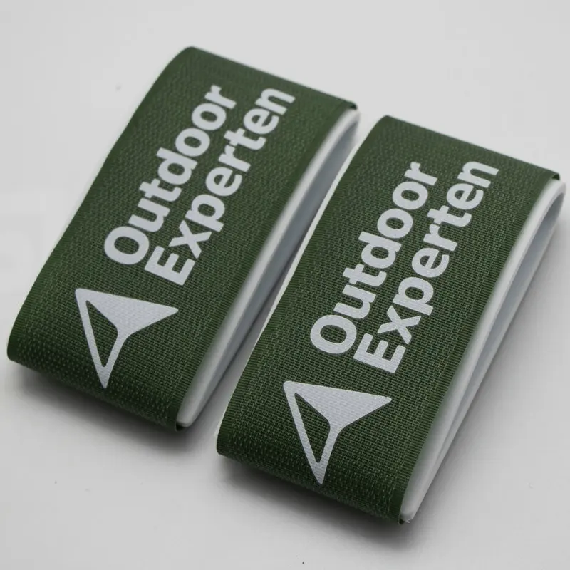 Custom Logo Printed Hook and Loop Nordic Alpine Ski Straps/Alpine Ski Bindings/Ski Snowboard Band