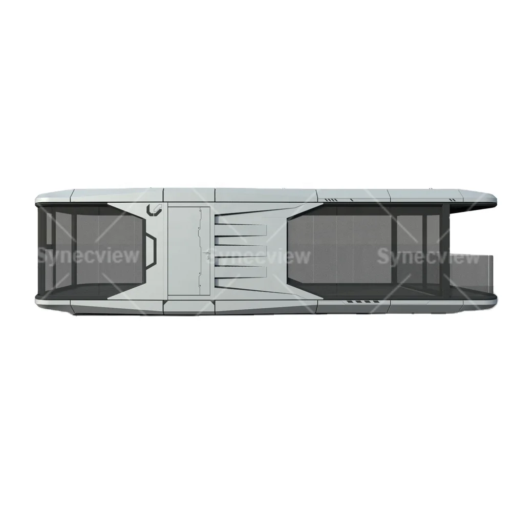 Durable Modular Luxury Voice Control Container Houses Modern Glass Smart Customer Control Capsule Hotel