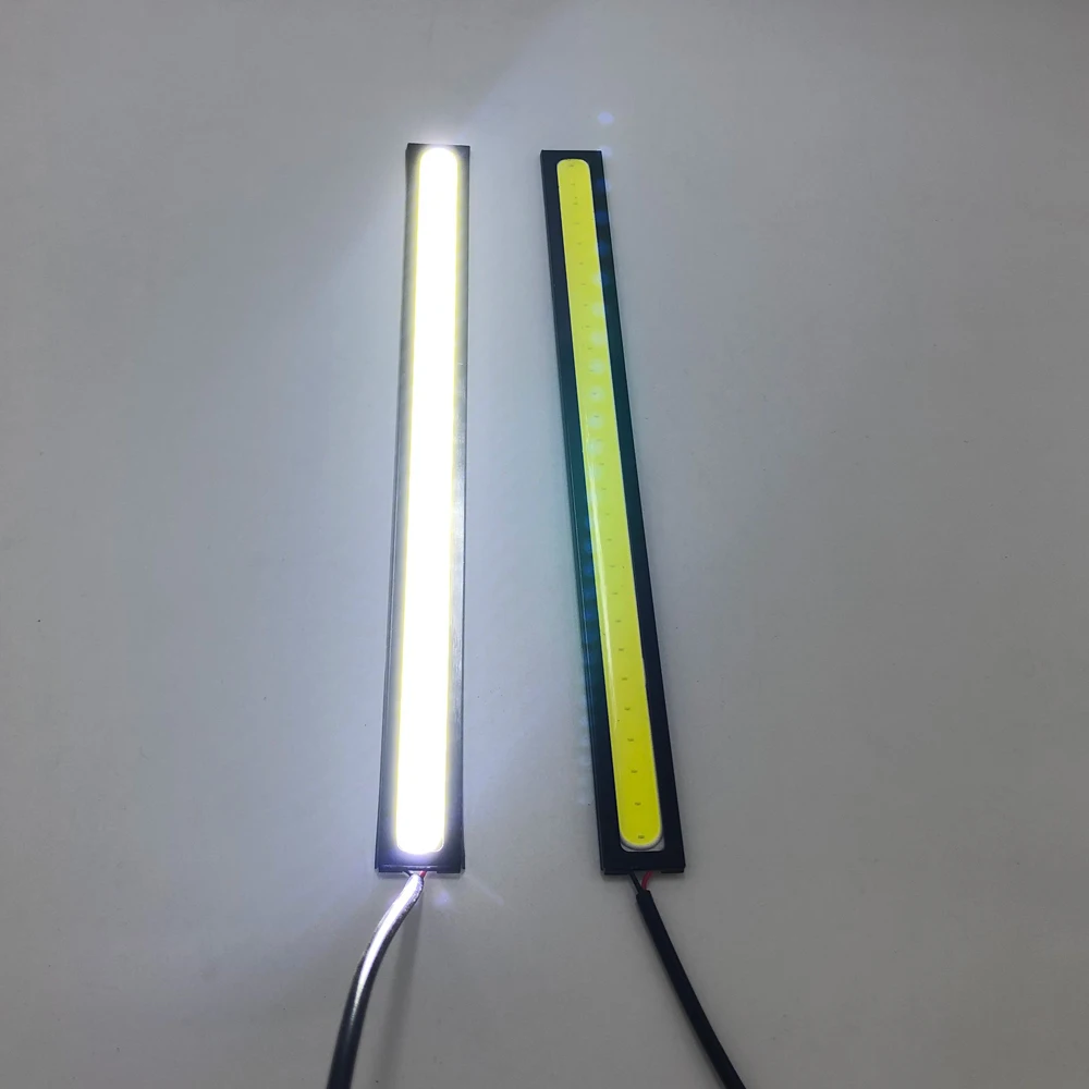 Customization Automotive DRL Fog Strip Daytime Running Lamp COB White Ultra Slim LED Parking Fog Bar Waterproof 12V