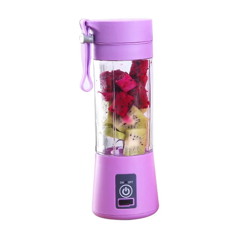 6 blade cutter head electric mini cyclone juicer portable fruit juicer cup for home use