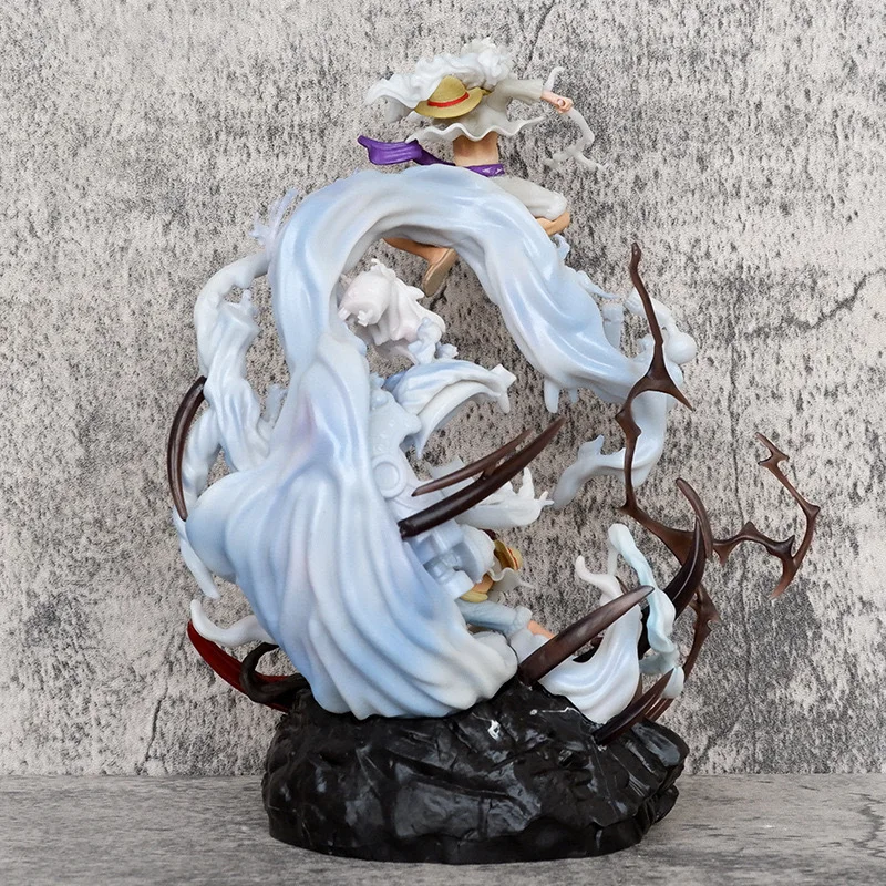 High Quality hot Japanese anime One Pieces 23cm Anime Figures One Pieces Nika Luffy Gear 5 Statue Model Toys Action Figures