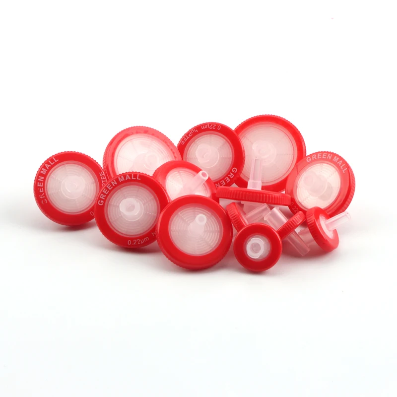 PTFE 13mm 0.22um Disposable Hydrophobic PTFE Syringe Filter For Lab Use