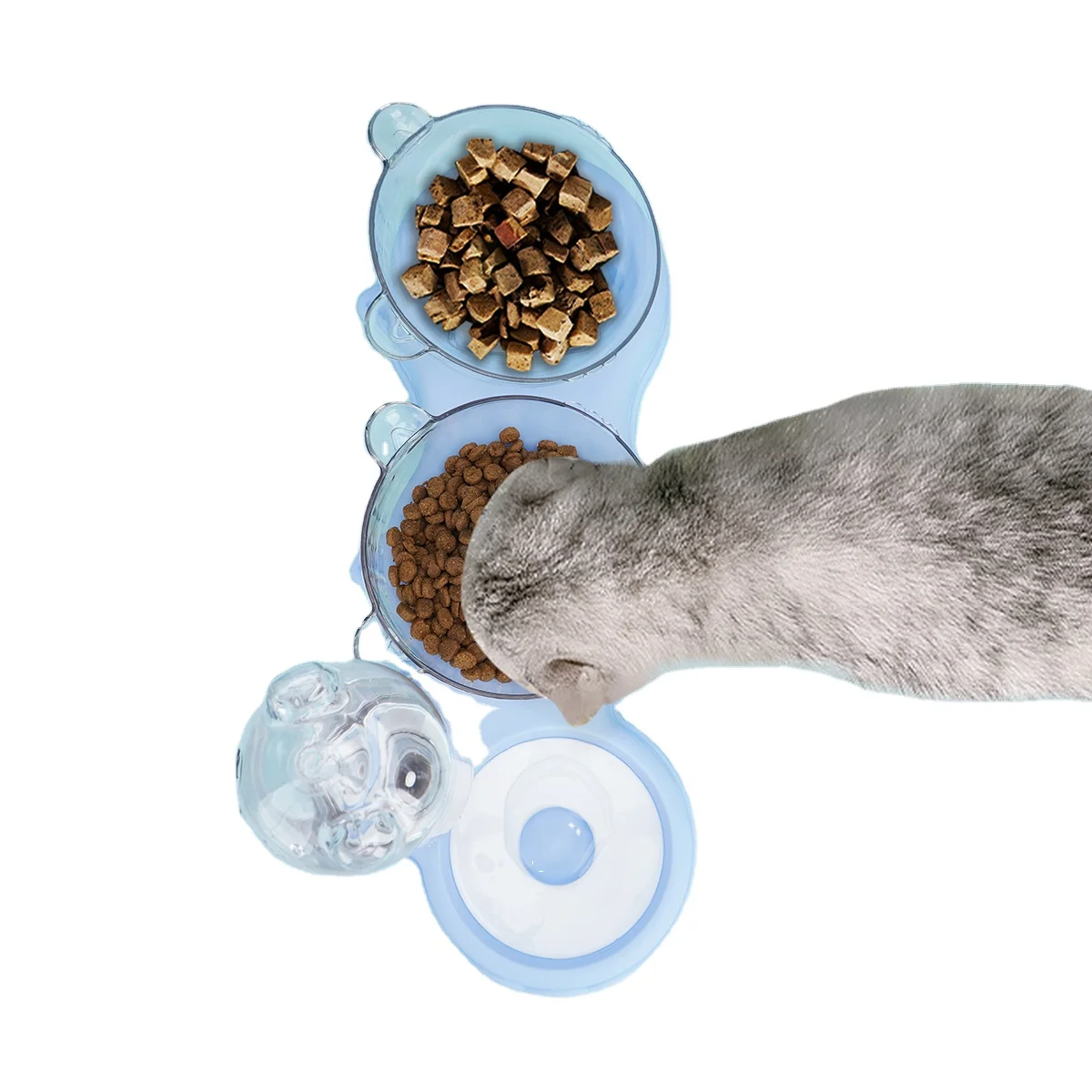 Pet Supplies Anti Slip 3 in 1 Cat Dog Bowl Pet Feeder Food Water Automatic Drinking Bottle Fountain pet water Dispenser