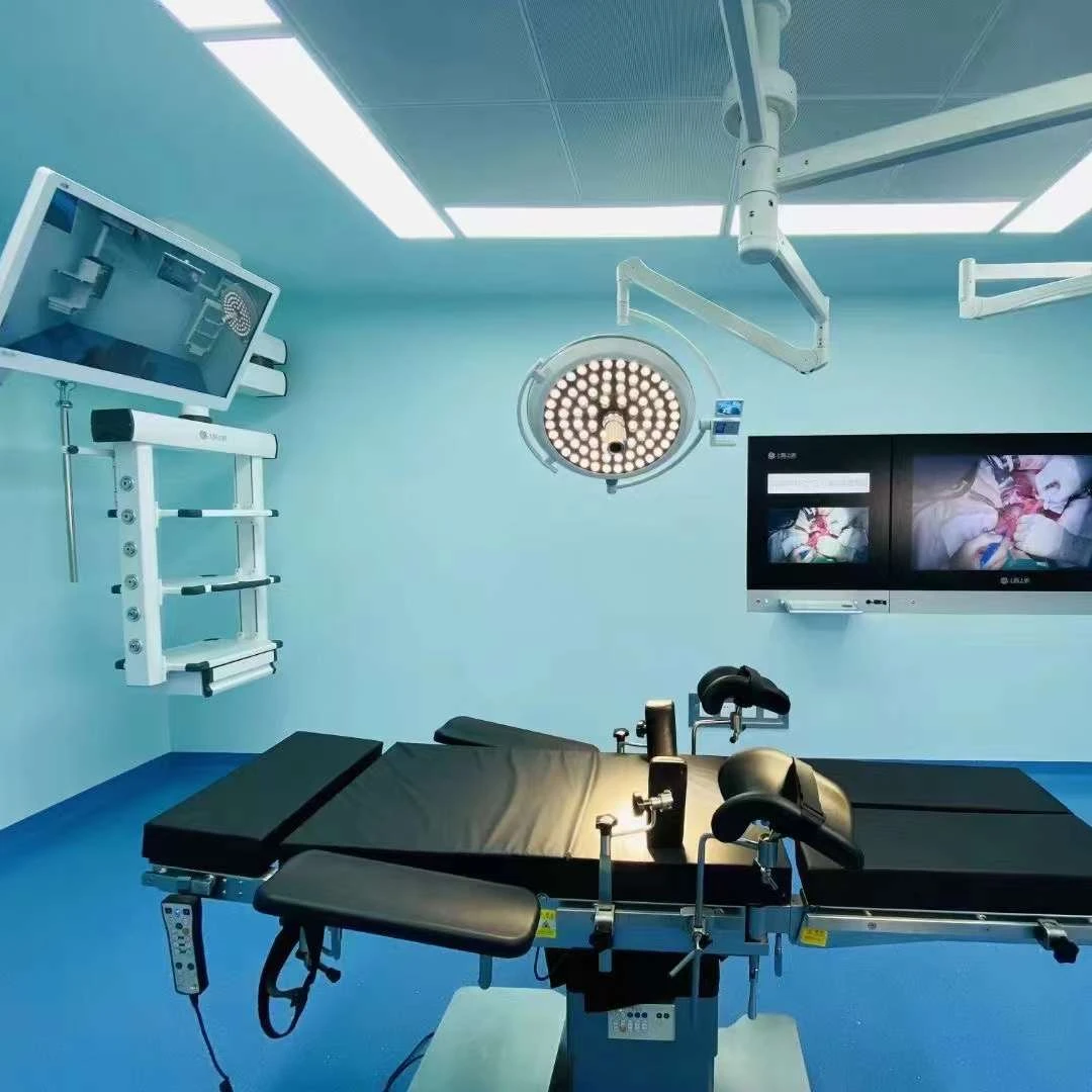 a modern concept of operation theatre  a laminar airflow theatre equipped with HEPA filters and Operating Room Control Panels