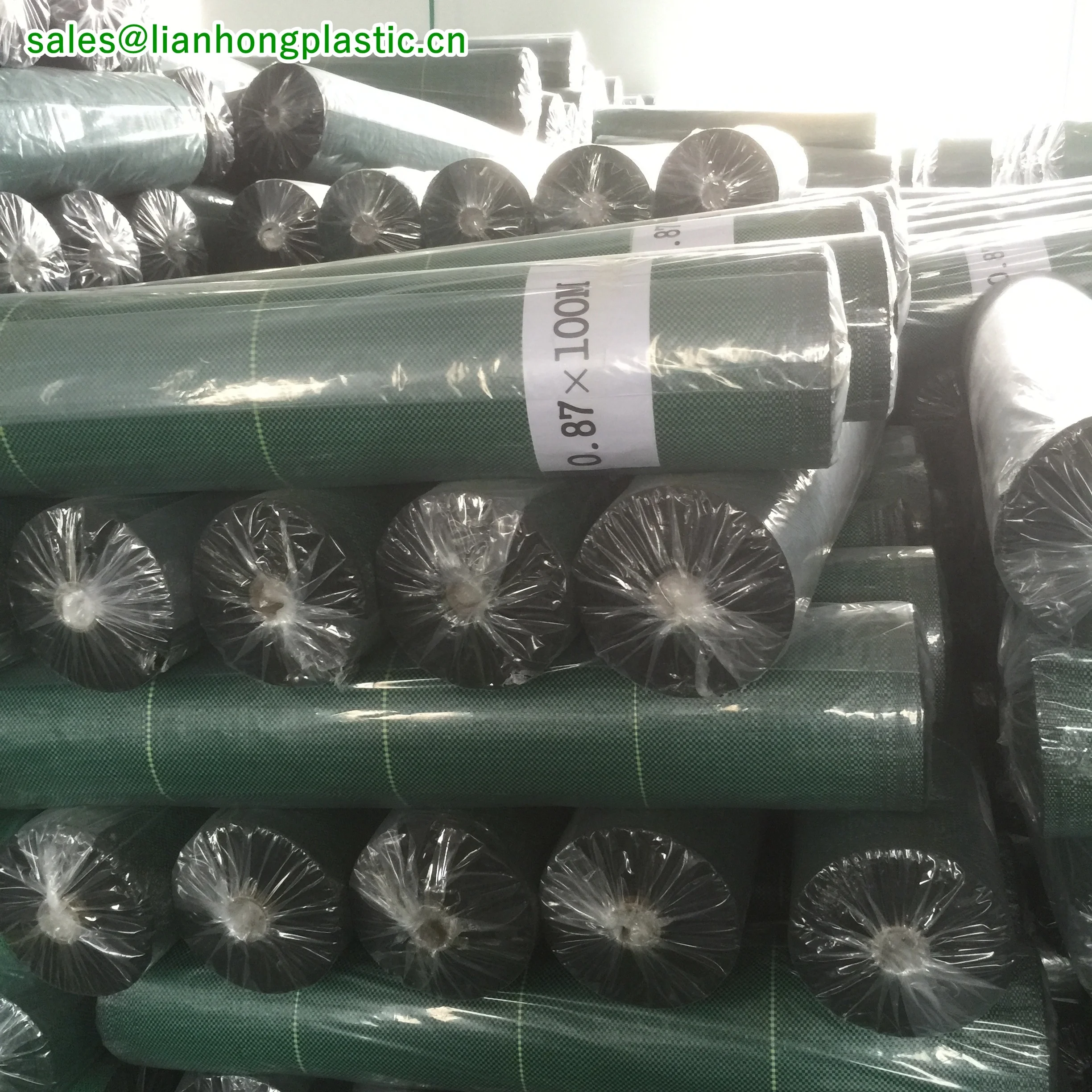 Green colour slit fence with paper tube plastic mulch landscape fabric PP Woven Silt Fence