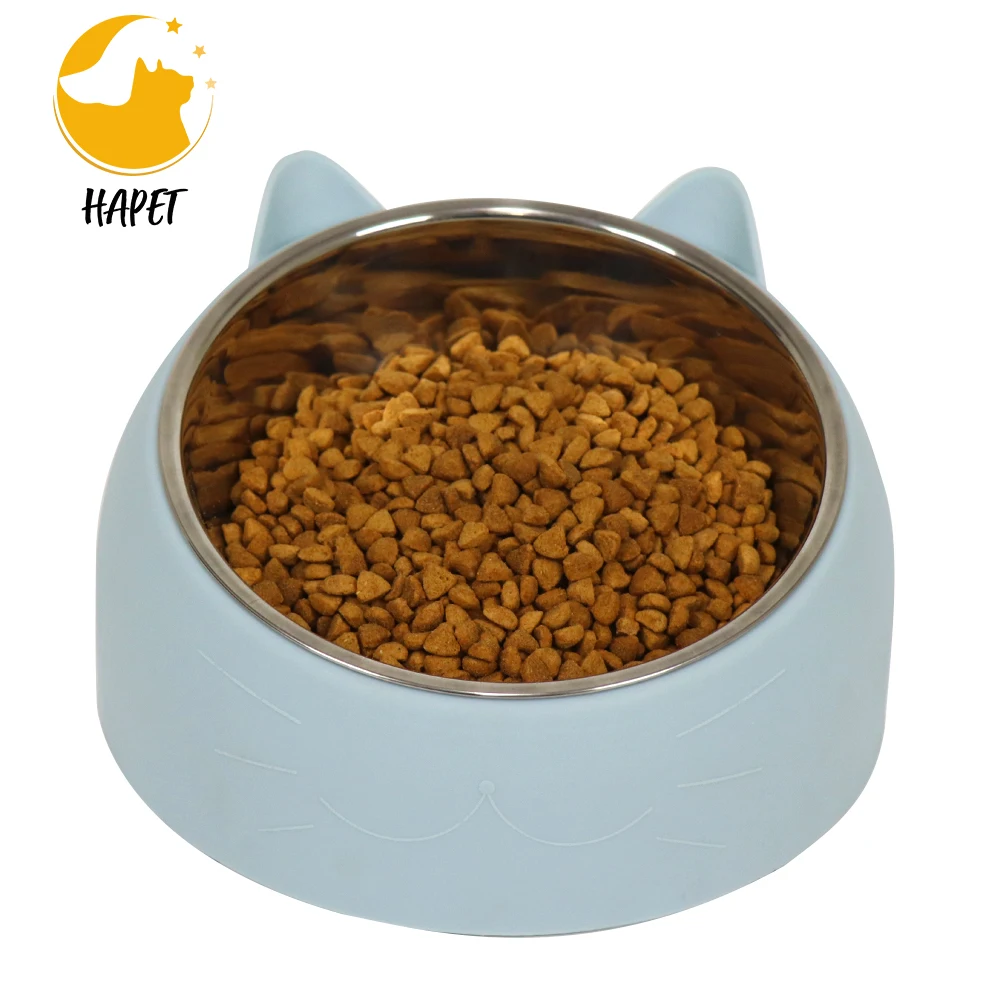 Premium Stainless Steel Pet Bowls No-Spill Resin Station, Food Water Feeder Double Dog Cat Bowls