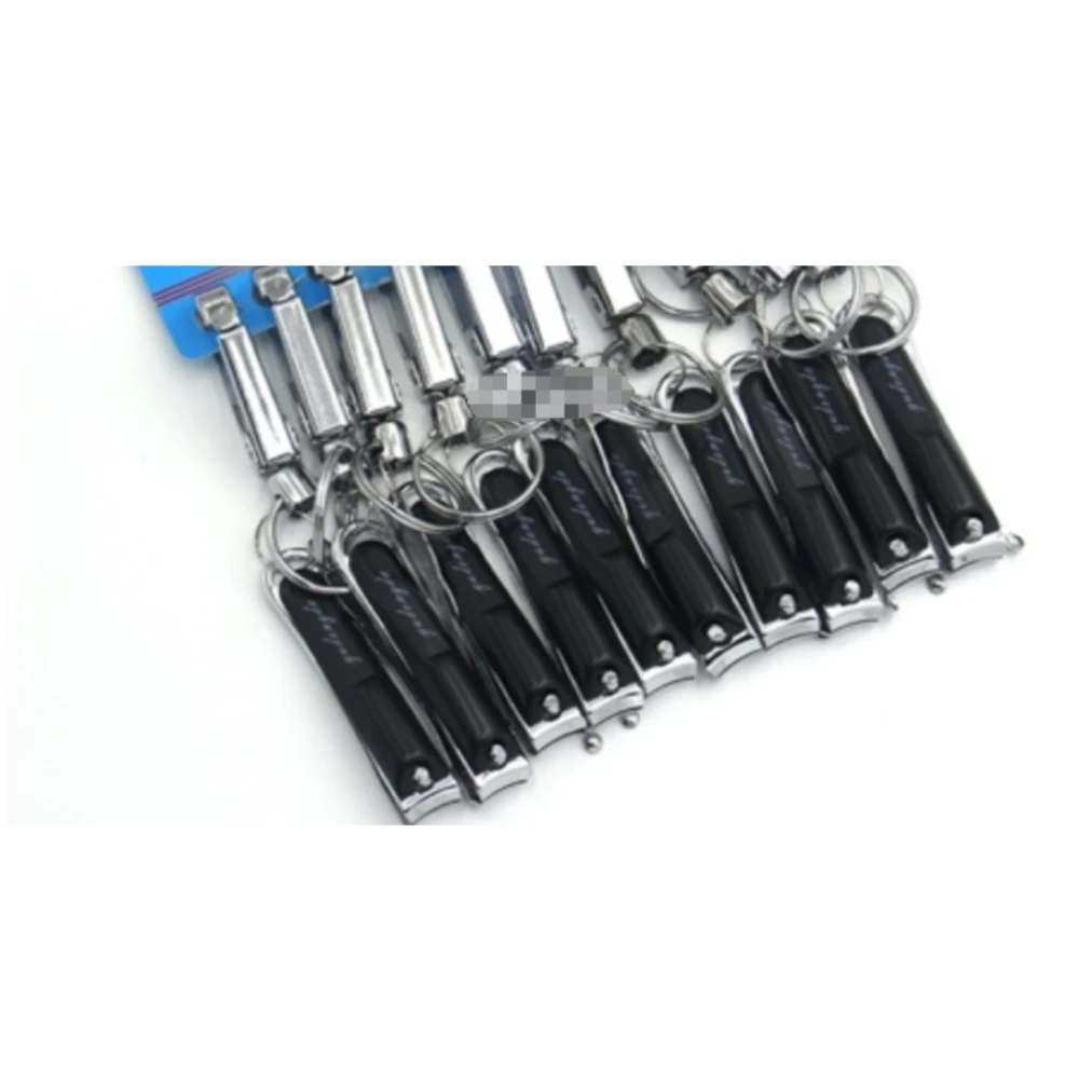 Nail Cutter Set Win-E Factory Wholesale Nail Trimmer 10Pcs/Card Professional Stainless Steel Nail Clippers with Key Chain Holder