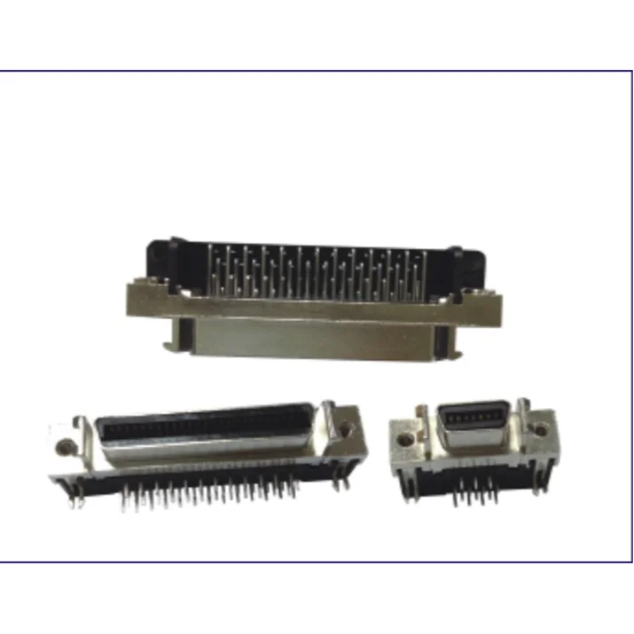 VHDCI 68 Pin Edge Mount 0.8mm Straight Male SCSI Connector