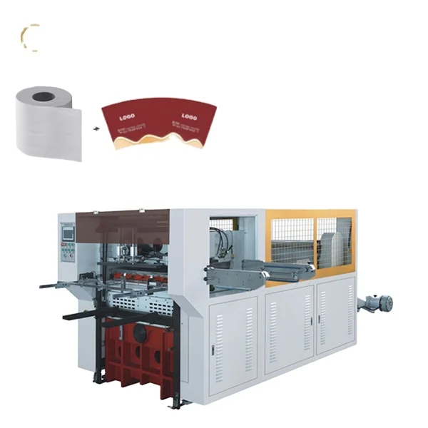 Automatic Flatbed Kraft Paper Cup Fan Blank Punching Die Cutting Cutter Machine(MB-980)